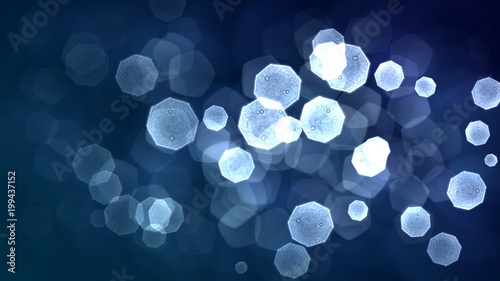blue bokeh background