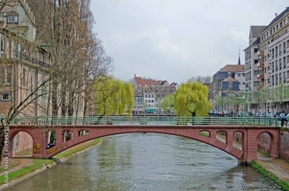 Naklejka premium City view of Strasbourg, France