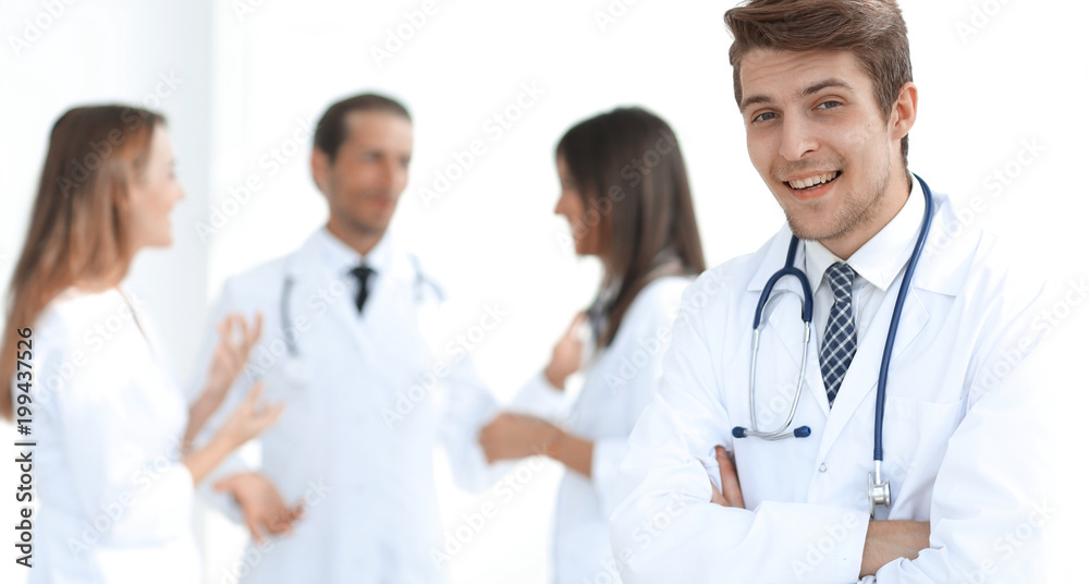 doctor therapist on the background of the office doctor therapist on the background of the office
