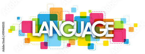 LANGUAGE colourful letters icon