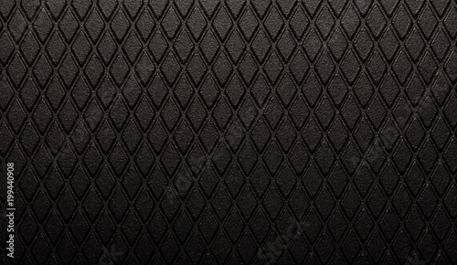 Abstract black metal texture dark diamond background  photo