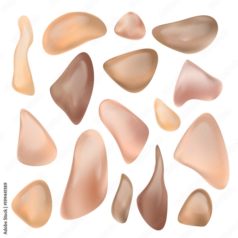 Liquid Foundation Vector. Skin Makeup. Hygiene Lotion. Smear Strokes. Realistic Isolated Illustration Liquid Foundation Vector. Skin Makeup. Hygiene Lotion. Smear Strokes. Realistic Isolated Illustration