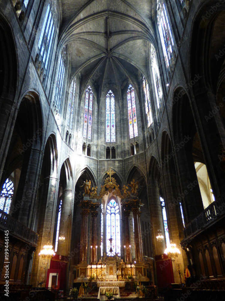 Catedral de Narbonne / Narbona, ciudad de Francia del departamento de Aude, en la región de Occitania, al sur del país