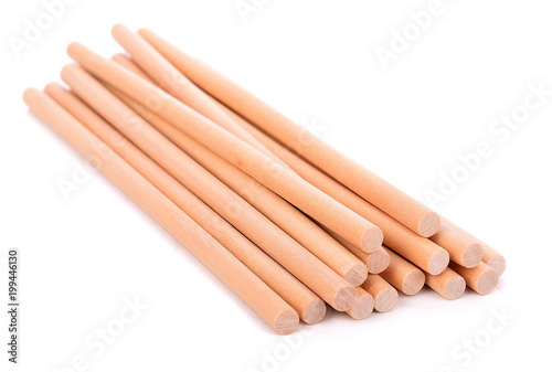 wooden stick isolated on white background