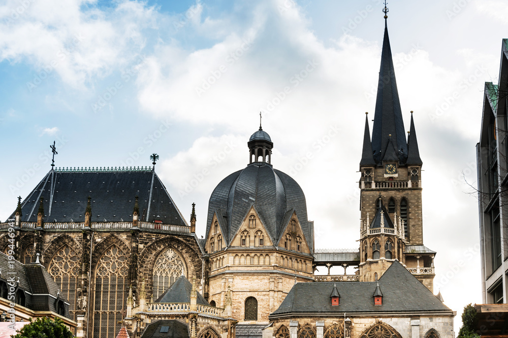 landmark Aachener Dom in Aachen, Germany, Europe landmark Aachener Dom in Aachen, Germany, Europe