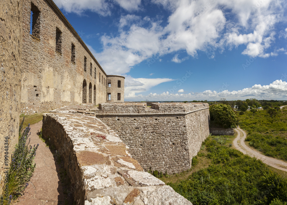 Obraz premium Borgholm fort ruin on Oland
