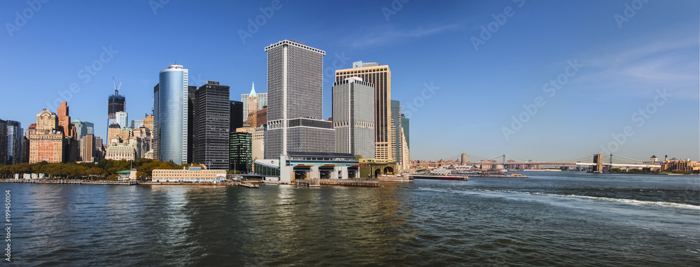 South Manhattan, New York City Cityscape Panorama