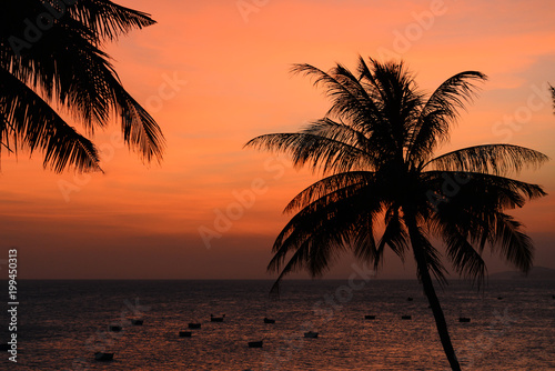  Sunset at the sea  Vietnam