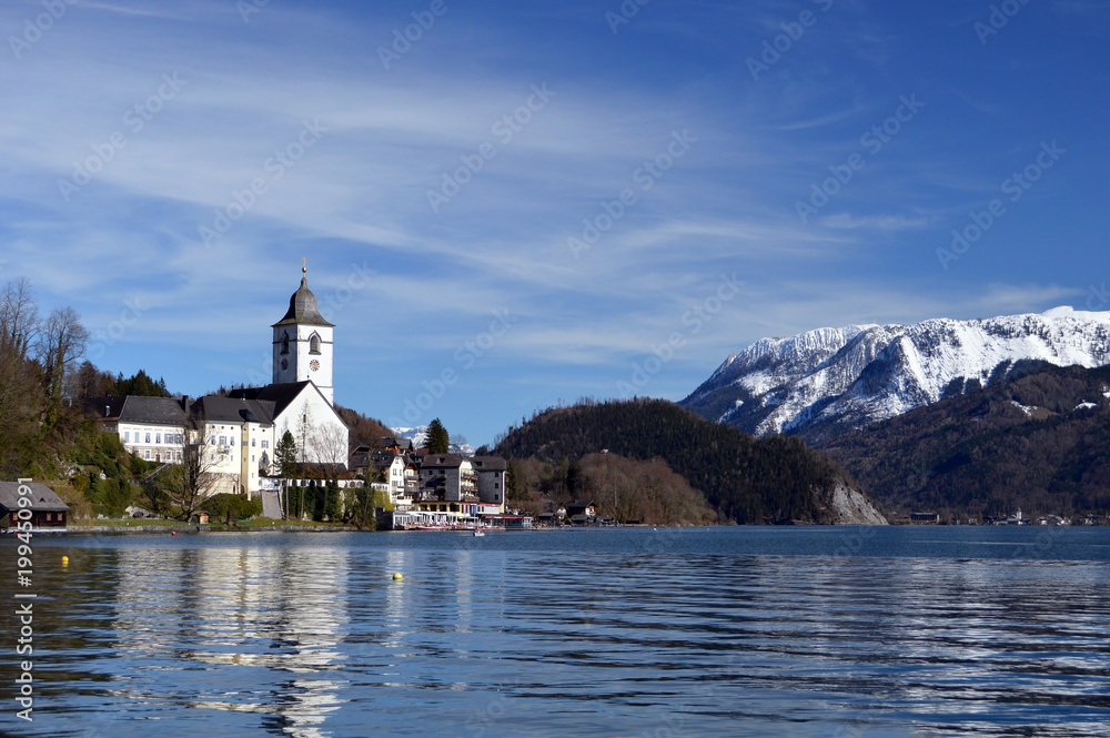 Obraz premium St. Wolfgang pier, Austria