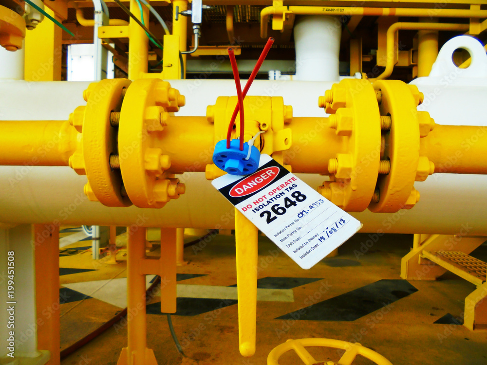Gas Process Valve Isolation Lock Out Tag Out Lock Closed Lock Open gas-process-valve-isolation-lock-out-tag-out-lock-closed-lock-open