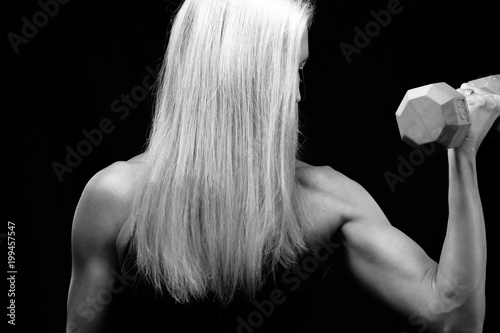 Female bodybuilder, over 40.