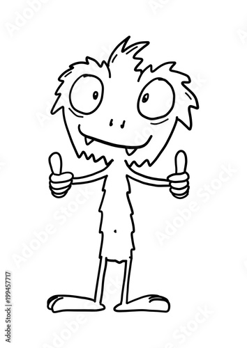 Ausmalbild Monster