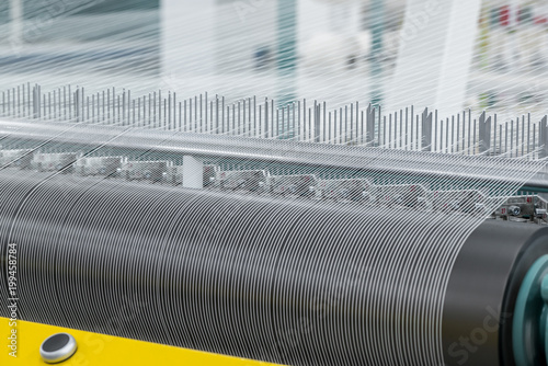 Obraz na plátně macro shooting of cotton thread twisting on the shaft