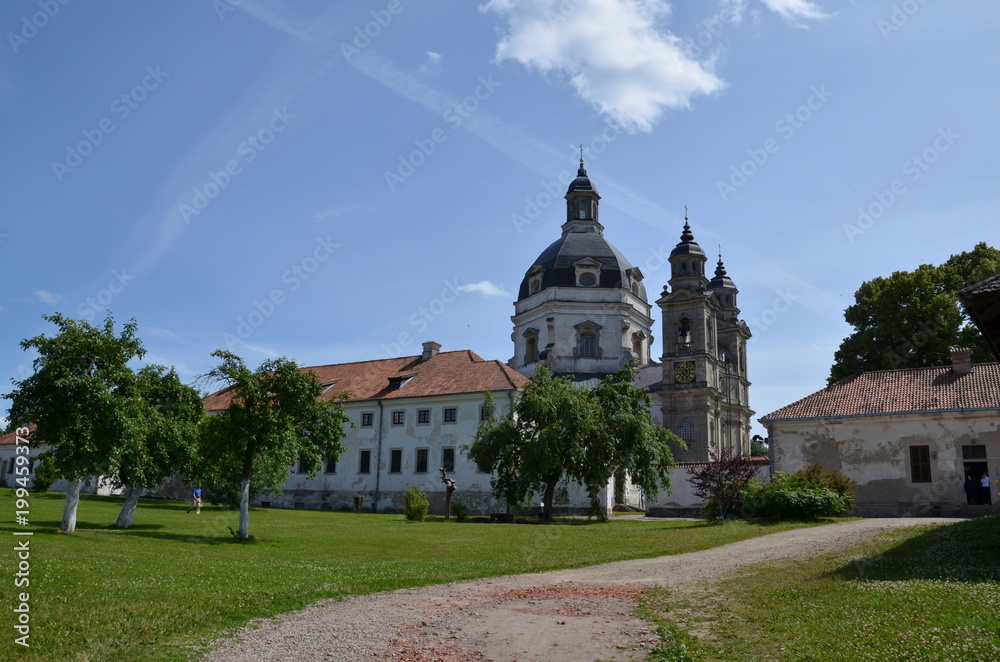 Church and monastery ensemble in Kaunas in Lithuania