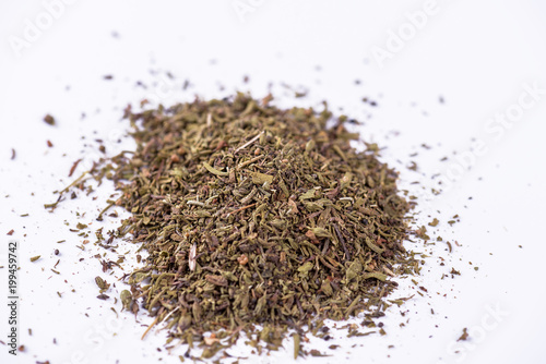 Mixed dried herbs.