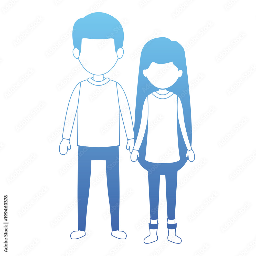 custom made wallpaper toronto digitalcouple with winter clothes characters