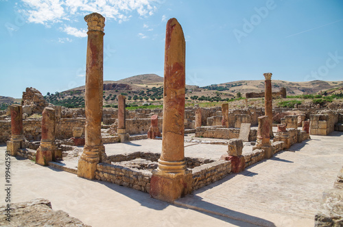 Bulla Regia. Ruins of the Roman city. Tunisia, near Jendouba