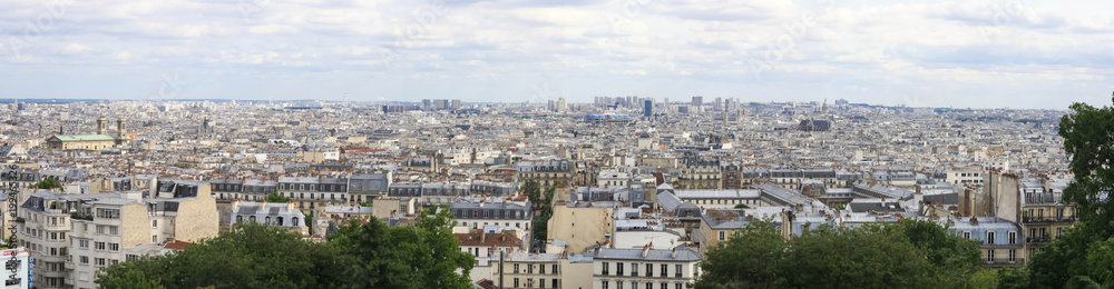 panorama-view of Paris from sacre-Coeur Basilica