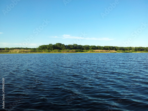 Volga river from the boat