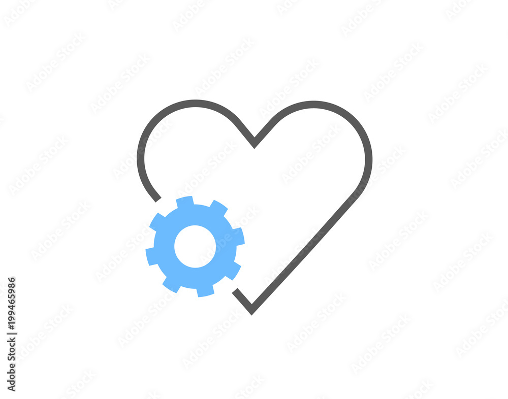 Reset or setting heart icon Reset or setting heart icon