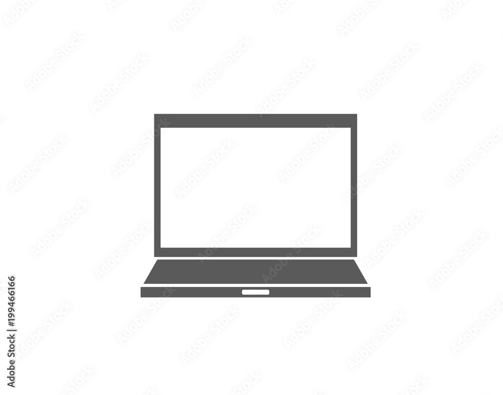 Modern Business laptop icon 