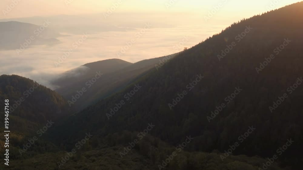 Aerial view of a valley near Straja Resort Aerial view of a valley near Straja Resort