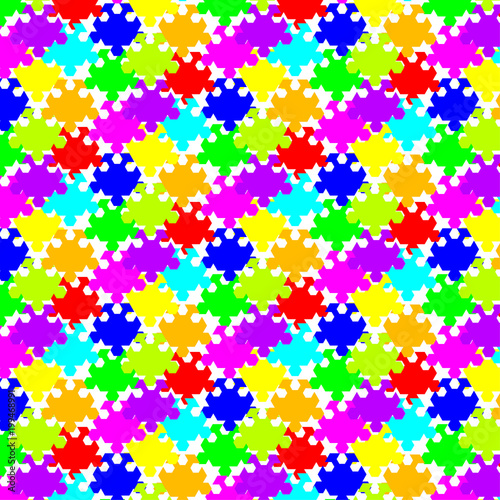 pattern bright mosaic pieces of a puzzle