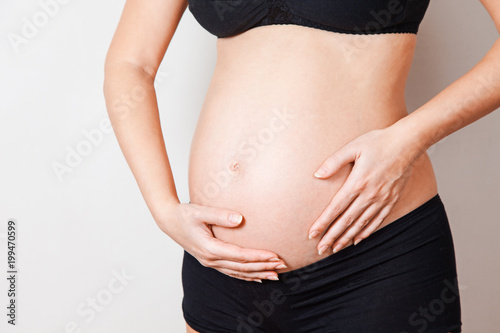 Obraz na płótnie pregnancy w salonie