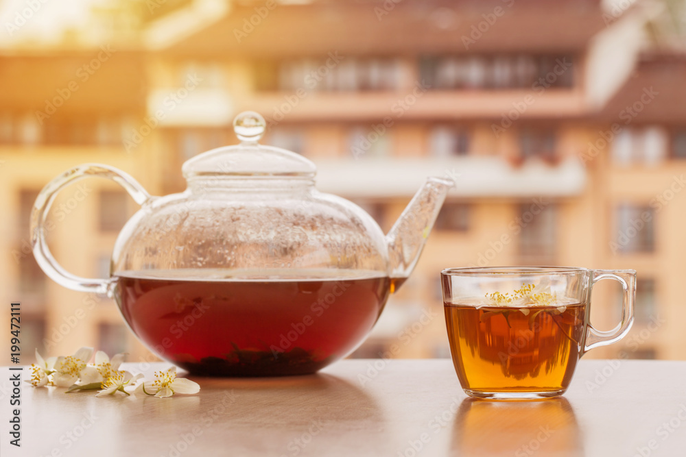 Jasmine tea on the table Jasmine tea on the table