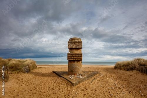 World War II D Day memorial on Juno Beach, Graye sur mer, France