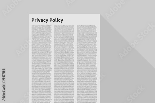 Privacy Policy with very long text