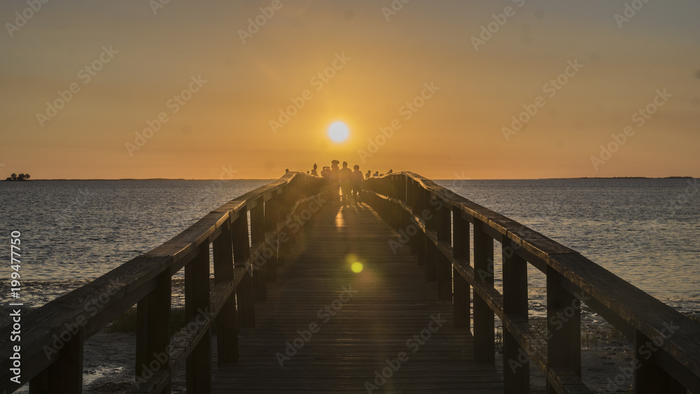 Obraz premium Crystal Beach, Florida Sunset