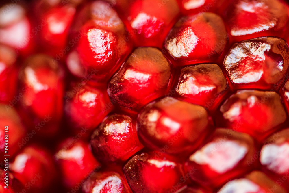 Ripe juice pomegranate seeds background Ripe juice pomegranate seeds background