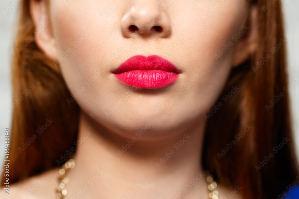 Facial Expressions Of Young Redhead Woman Closeup Facial Expressions Of Young Redhead Woman Closeup