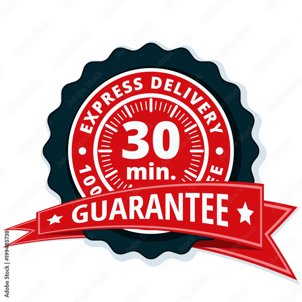 30 minutes Express Delivery illustration 30 minutes Express Delivery illustration