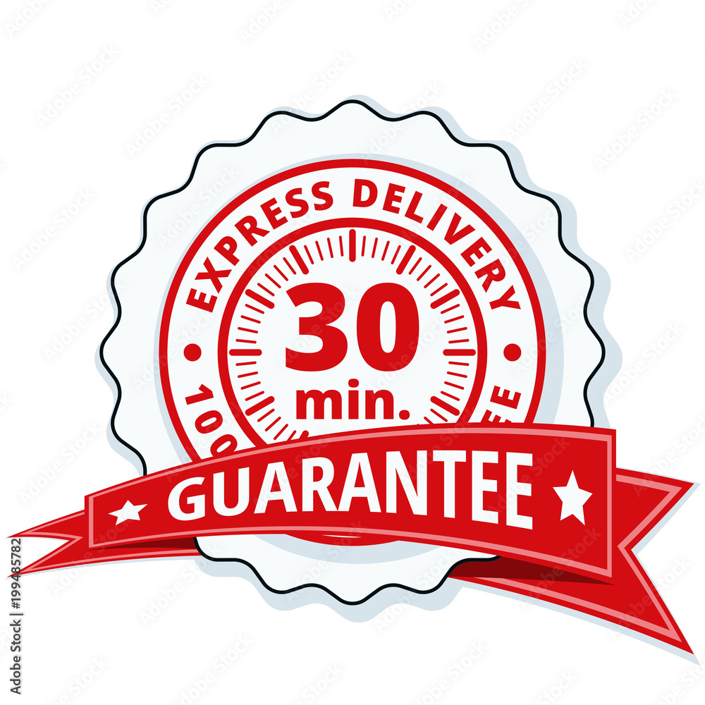 30 minutes Express Delivery illustration 30 minutes Express Delivery illustration