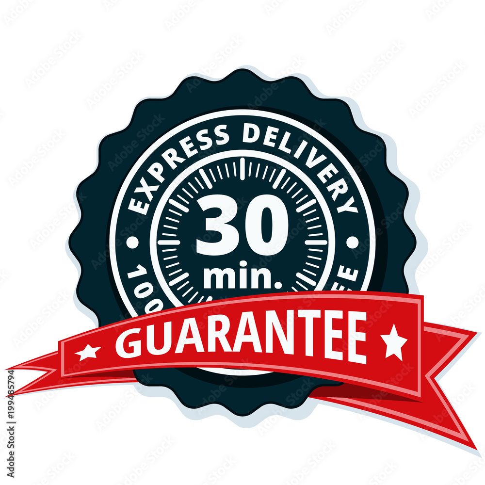 30 minutes Express Delivery illustration 30 minutes Express Delivery illustration