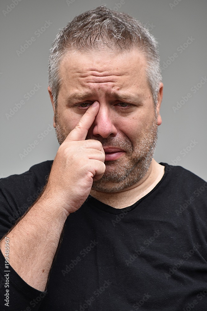 Fototapeta premium Tearful Male Person