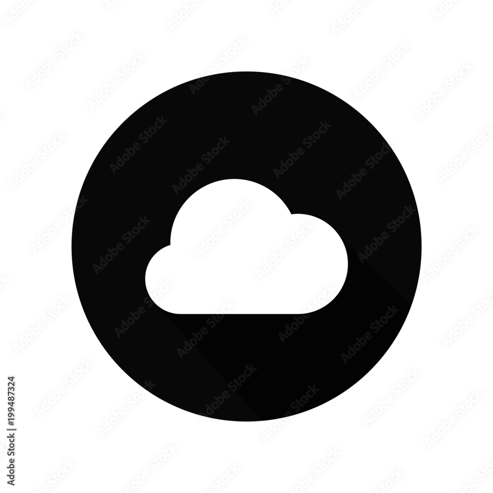 weather cloud vector icon sign weather cloud vector icon sign