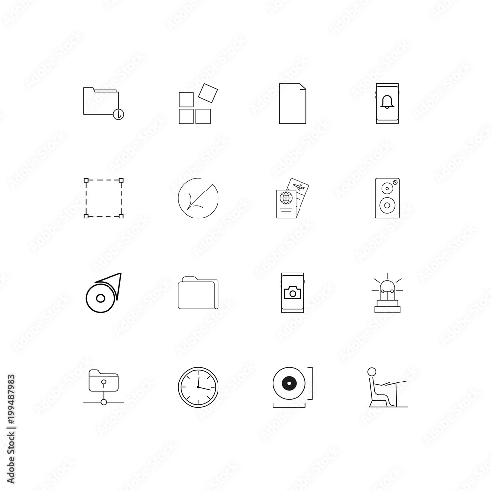 Signs And Symbols simple linear icons set. Outlined vector icons Signs And Symbols simple linear icons set. Outlined vector icons
