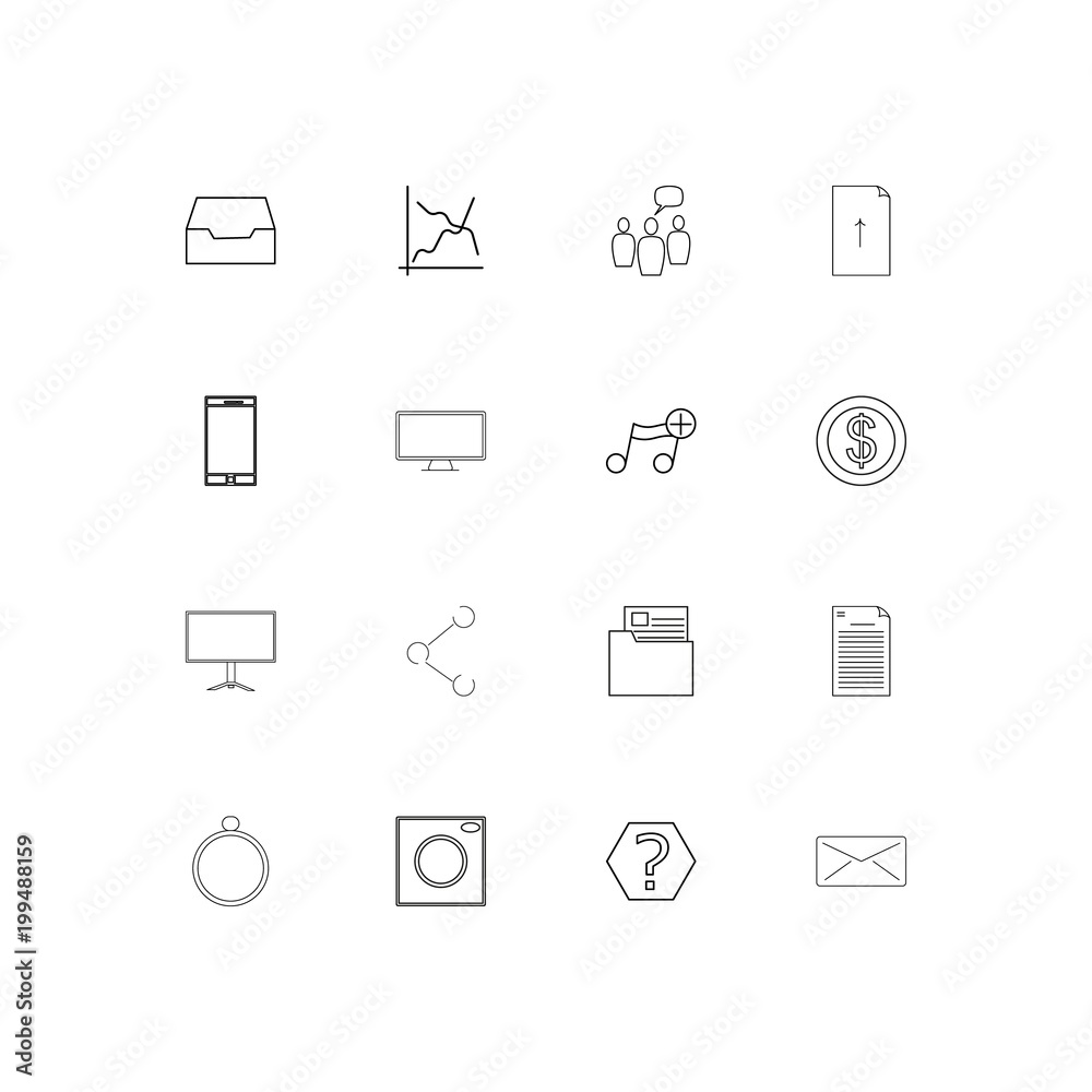 Internet Of Things simple linear icons set. Outlined vector icons Internet Of Things simple linear icons set. Outlined vector icons