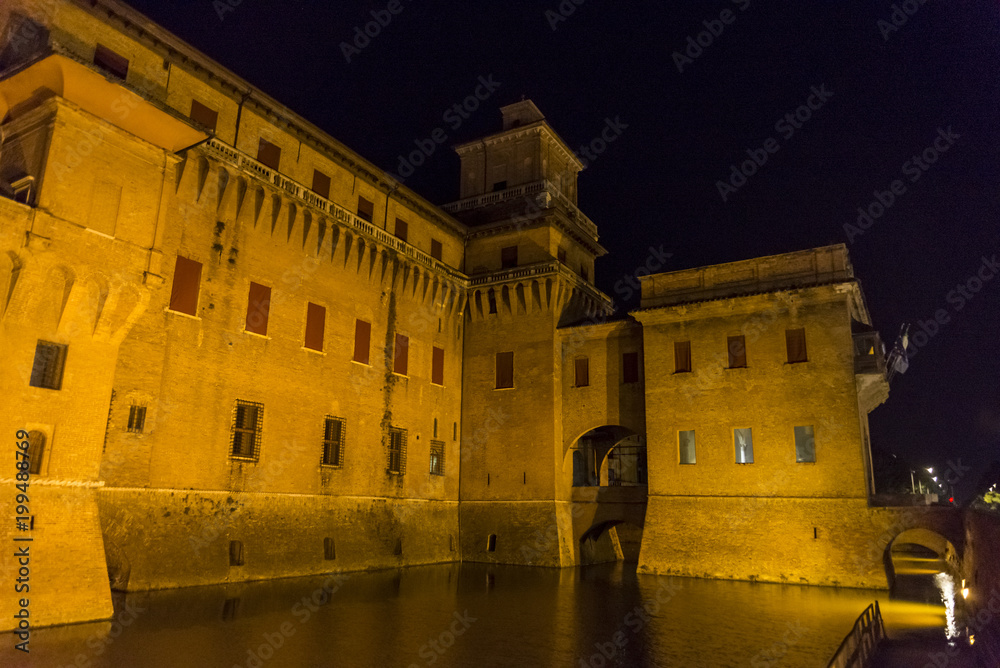 The Estense castle in Ferrara