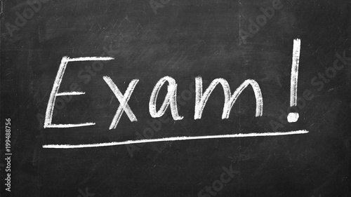 Фотография Blackboard with word EXAM