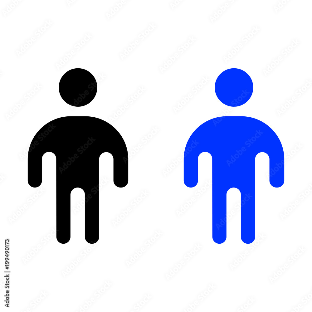 Obraz premium Human flat icon