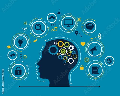 Digital marketing concept. Network infographics vector background.