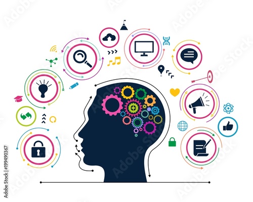 Digital marketing concept. Network infographics vector background.