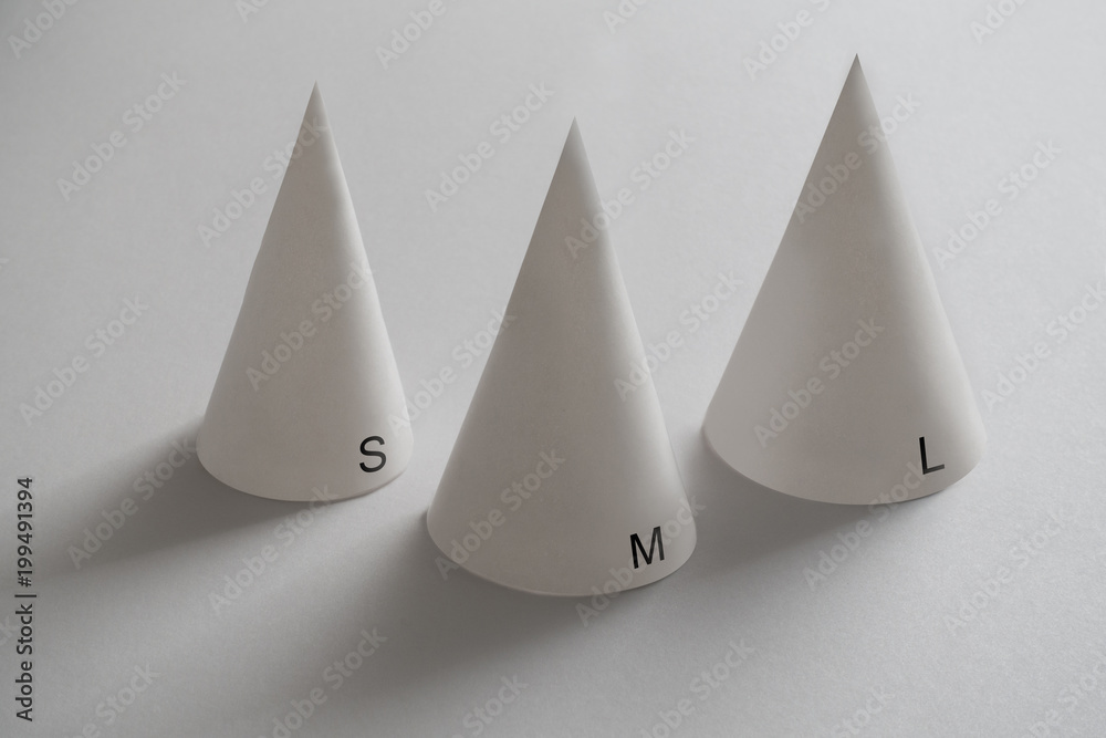 Fototapeta premium Various size dunce caps