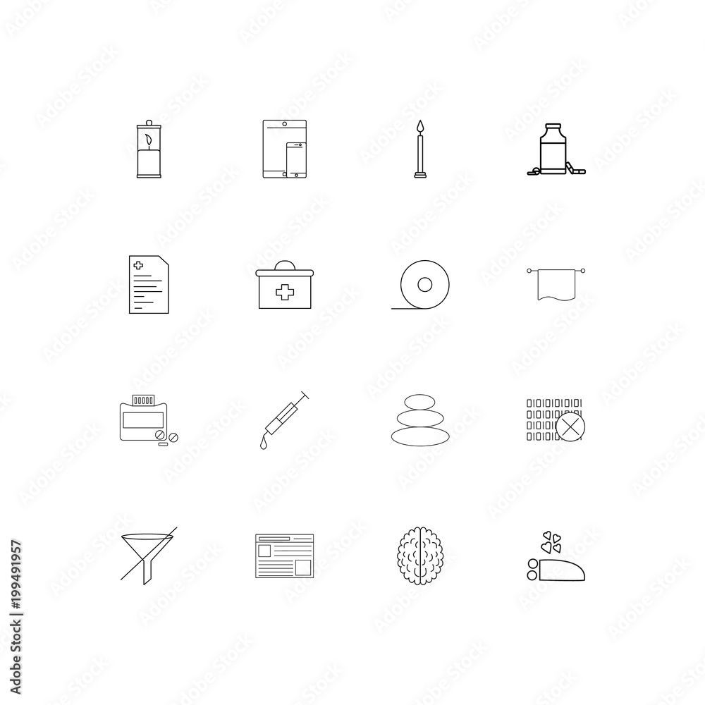 Healthcare And Medical simple linear icons set. Outlined vector icons Healthcare And Medical simple linear icons set. Outlined vector icons
