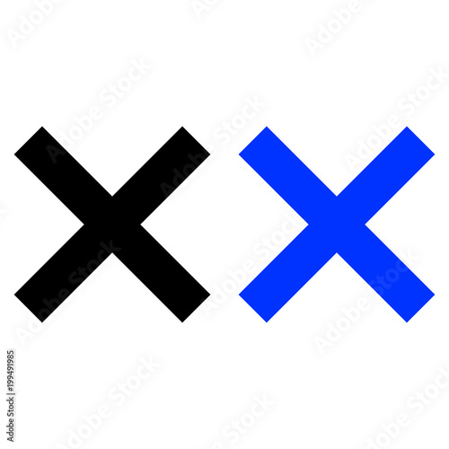 Cross flat icon
