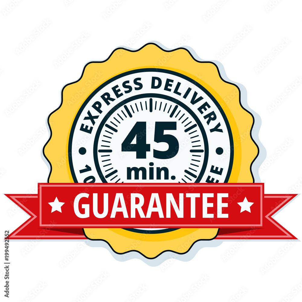45 minutes Express Delivery illustration